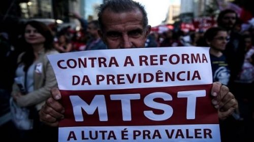 Jornada de protesta contra la reforma de las pensiones en Sao Paulo