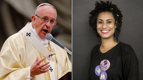 El Papa llamó a la madre de Marielle Franco, la concejala brasileña asesinada a balazos