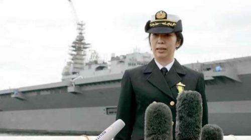 Japón tiene a su primera mujer al mando de una flota de guerra