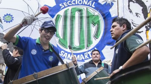 La UOM anunció un paro nacional para el 3 de mayo con una marcha a Plaza de Mayo