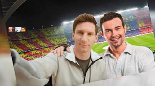 Furor por una aplicación que permite sacarse selfies con Messi