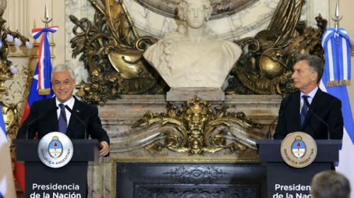 Macri y Piñera firmaron un acuerdo de libre comercio