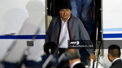 Evo llegó a EEUU para asistir al Foro Permanente para las Cuestiones Indígenas