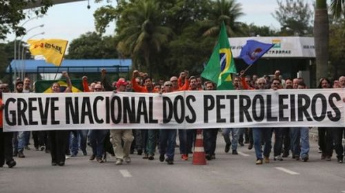 Petroleros de Brasil entran en segundo día de huelga