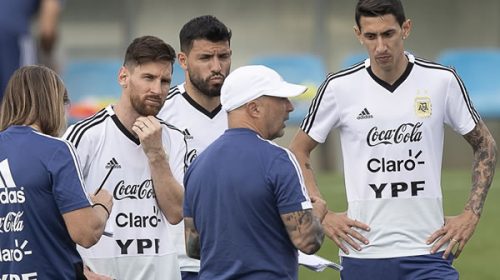 Sampaoli probó un equipo de cara a Croacia, sin Ángel Di María
