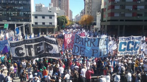 Los movimientos sociales se unen al paro de la CGT del lunes