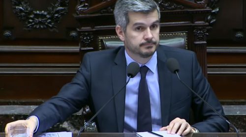 Marcos Peña arremetió y le pidió al Congreso avanzar con la reforma laboral