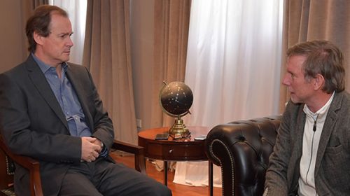 Bordet analizó con Bahillo la coyuntura política nacional