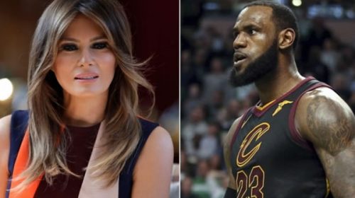 Melania apoya a LeBron tras insulto del presidente