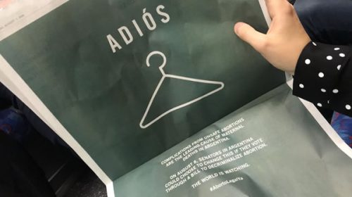 La contratapa del New York Times a favor del aborto legal