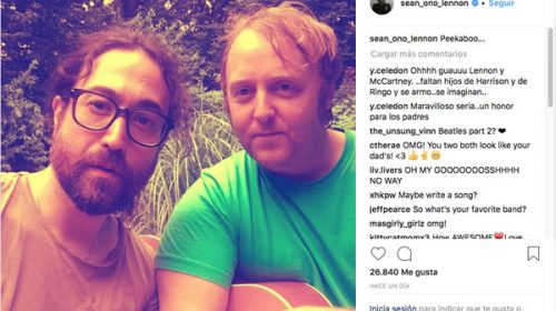 Herencia Beatle: los hijos de John Lennon y Paul McCartney y una foto que se volvió viral