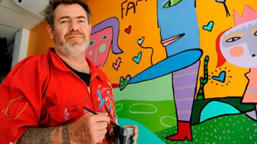 Milo Locket pintará un mural en el hospital Masvernat de Concordia