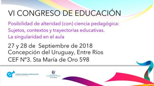Más de 2700 docentes participarán del VI Congreso de Educación
