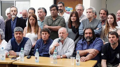 En la previa del paro, los gremios marchan contra el gobierno de Macri