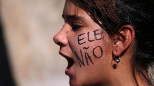 Movimiento de mujeres #EleNão decepcionado por el resultado electoral