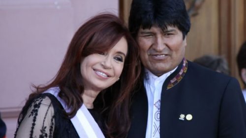 Evo Morales se reúne con Cristina Evo Morales se reúne con Cristina