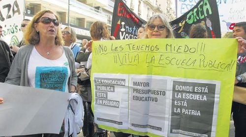 El presupuesto 2019 del Gobierno prevé un fuerte ajuste sobre educación inicial, primaria y secundaria
