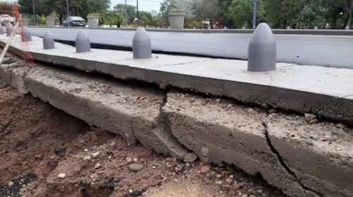 A las 48 horas, colapsó la obra que inauguro Frigerio