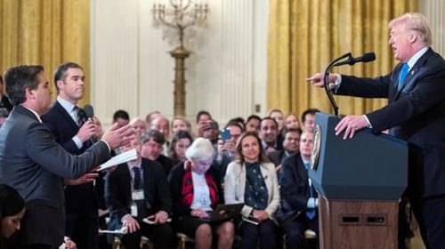 Donald Trump echó de la Casa Blanca al periodista de la CNN con el que discutió