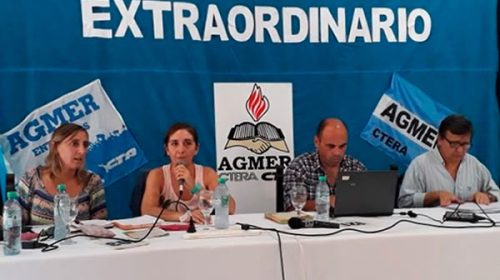 Agmer analizará hoy en congreso el conflicto salarial con el gobierno Agmer analizará hoy en congreso el conflicto salarial con el gobierno