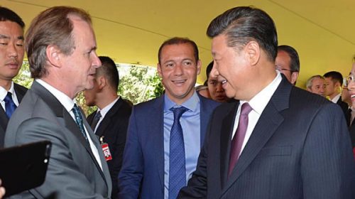 Bordet estuvo con el presidente de China Xi Jinping