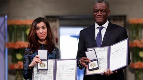 Una iraquí y un congoleño reciben el Nobel de la Paz por su lucha contra la violencia sexual