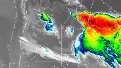 Un frente de tormenta avanza sobre la provincia de Entre Ríos