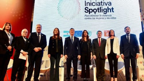 Macri participó del lanzamiento de “Spotlight” la iniciativa global para erradicar los femicidios