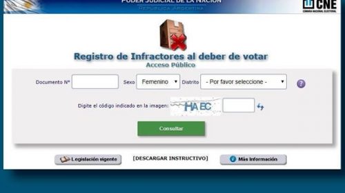 Elecciones: cuánto deberán pagar de multa las personas que no vayan a votar