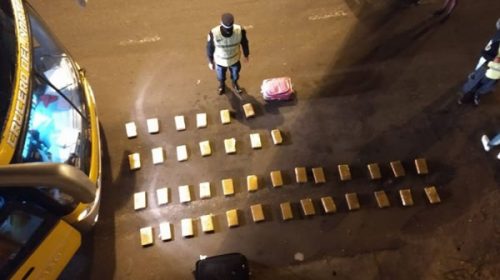 La policía caminera de Concordia secuestró 44 kilos de marihuana en un colectivo de larga distancia