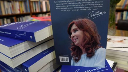 Bonadio embargó los derechos de autor del libro de Cristina Kirchner