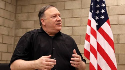 Mike Pompeo se viste de Reagan y pide a Maduro que abra la frontera y se marche