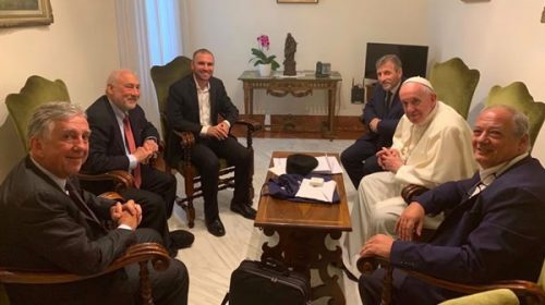 Francisco y Stiglitz coinciden en la necesidad de impulsar una “economía social de mercado”