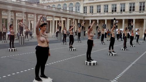 “Frenen los femicidios”, protesta en París