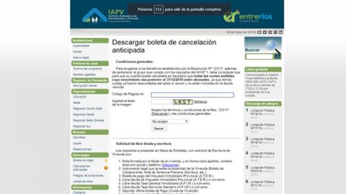 Nueva prórroga para la cancelación anticipada de cuotas de viviendas sociales
