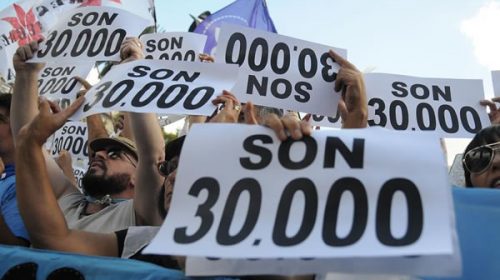 Un diputado de Cambiemos quiere quitar la frase “30 mil desaparecidos”