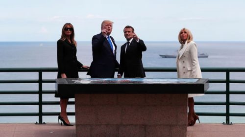 Trump niega encono con Macron Trump niega encono con Macron