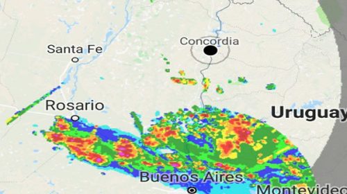 Rige un alerta por tormentas severas para Entre Ríos