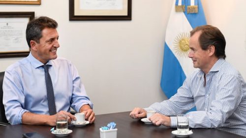 Bordet también mantuvo una reunión con Massa
