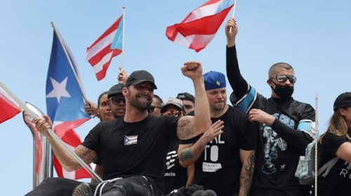 Ricky Martin, líder de las protestas contra el gobernador de Puerto Rico
