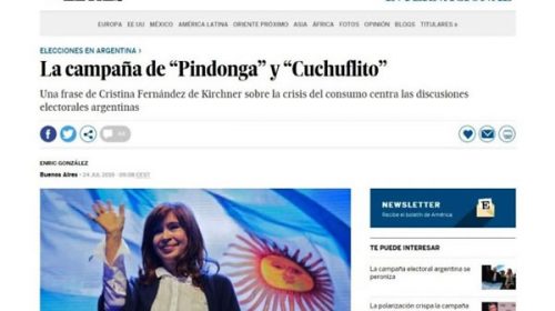 La campaña de “Pindonga” y “Cuchuflito” llegó a la tapa de los medios internacionales