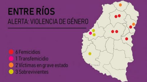 12 víctimas de la peor violencia de género en lo que va de 2019 en Entre Ríos