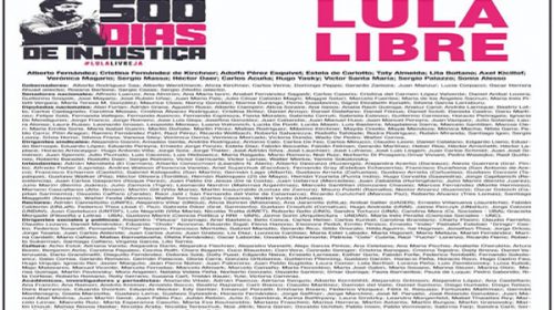 Cristina y Alberto pidieron liberar a Lula en una solicitada