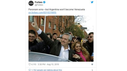 La revista Forbes se metió en la discusión: “El eventual nuevo Gobierno no conduce a Venezuela”