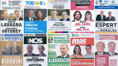 PASO 2019: estos son los candidatos a presidentes y vice