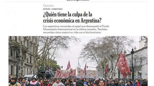 El New York Times responsabiliza a Macri por la crisis