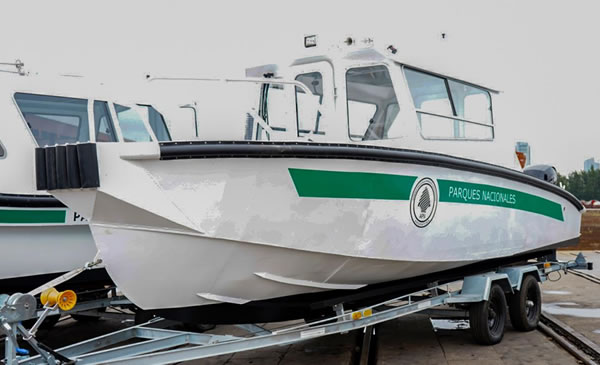 Parques Nacionales incorporó 11 embarcaciones construidas en el astillero Tandanor