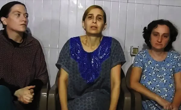 Hamas publicó un video de tres mujeres presentadas como rehenes