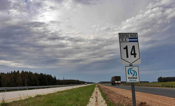 Nación llama a licitación para concesionar por 20 o 30 años la Ruta Nacional 14